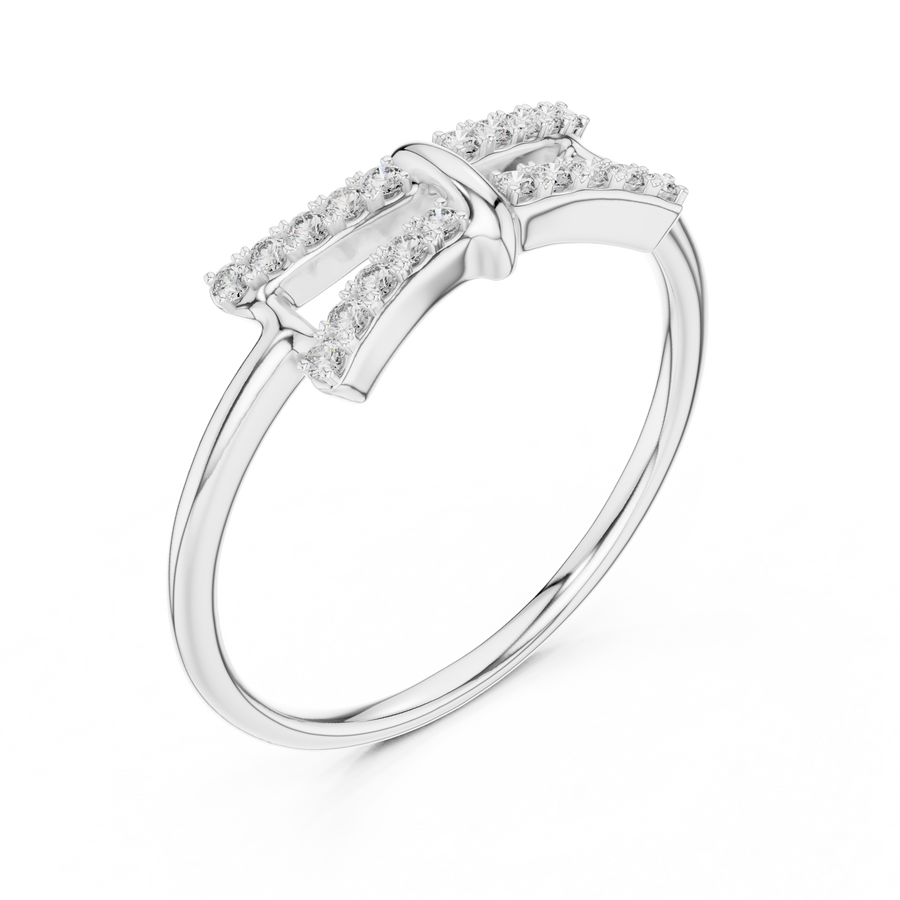 Celestia Twin-Row Diamond Band