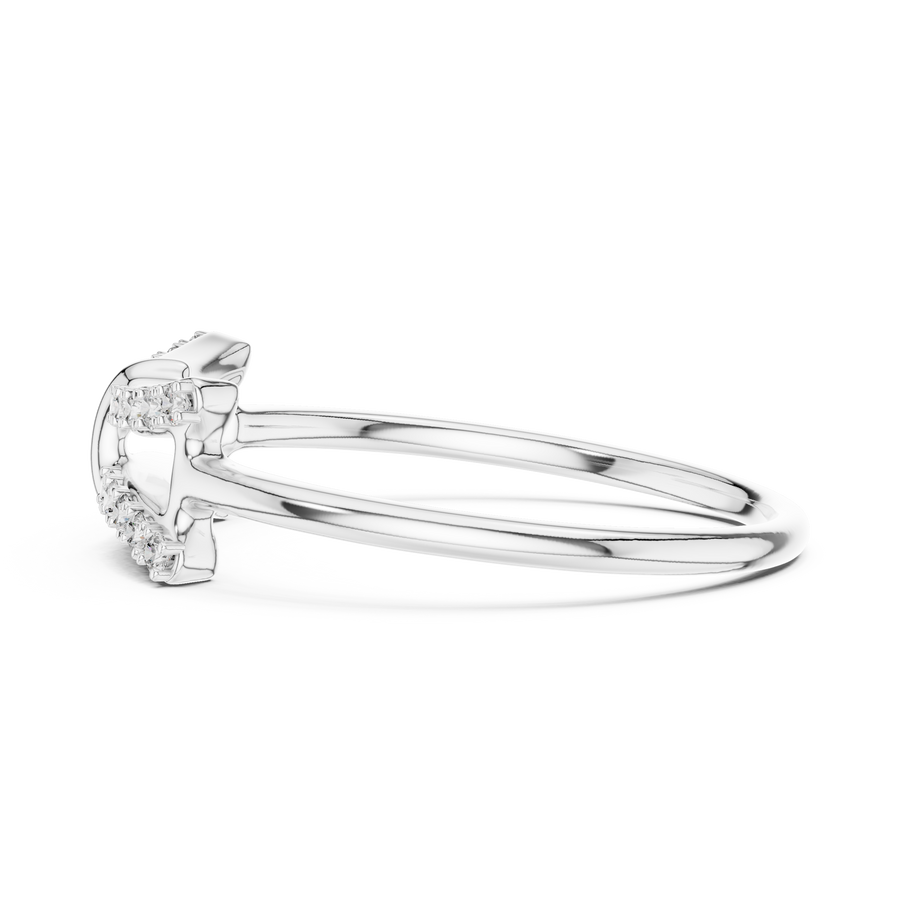 Celestia Twin-Row Diamond Band