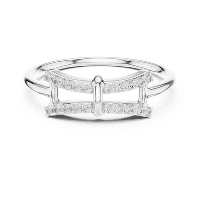 Celestia Twin-Row Diamond Band