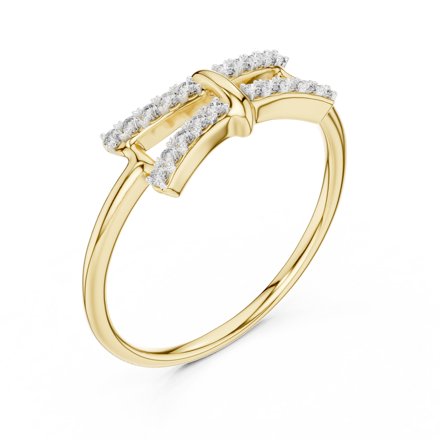 Celestia Twin-Row Diamond Band