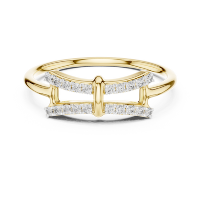 Celestia Twin-Row Diamond Band