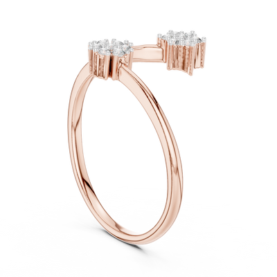 Lunara Twin Blossom Diamond Ring