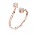 Lunara Twin Blossom Diamond Ring