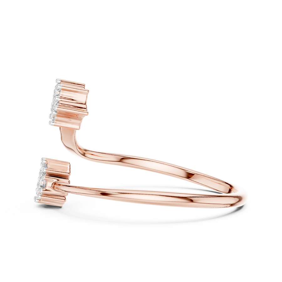 Lunara Twin Blossom Diamond Ring