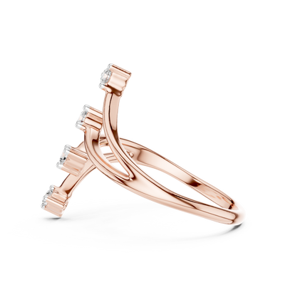Aurelia Four-Stone Sculptural Diamond Ring