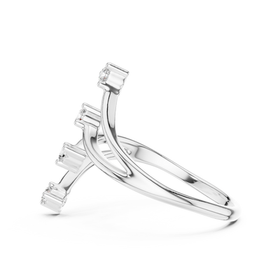 Aurelia Four-Stone Sculptural Diamond Ring