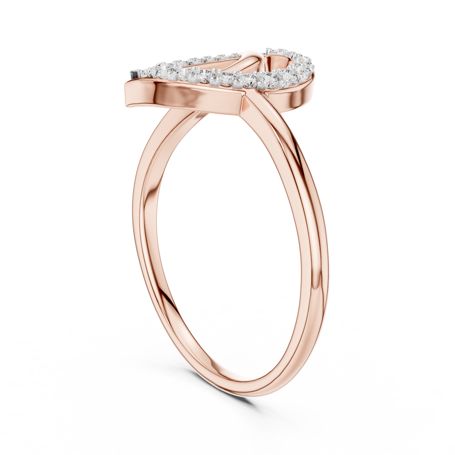 Elowen Curved Diamond Ring