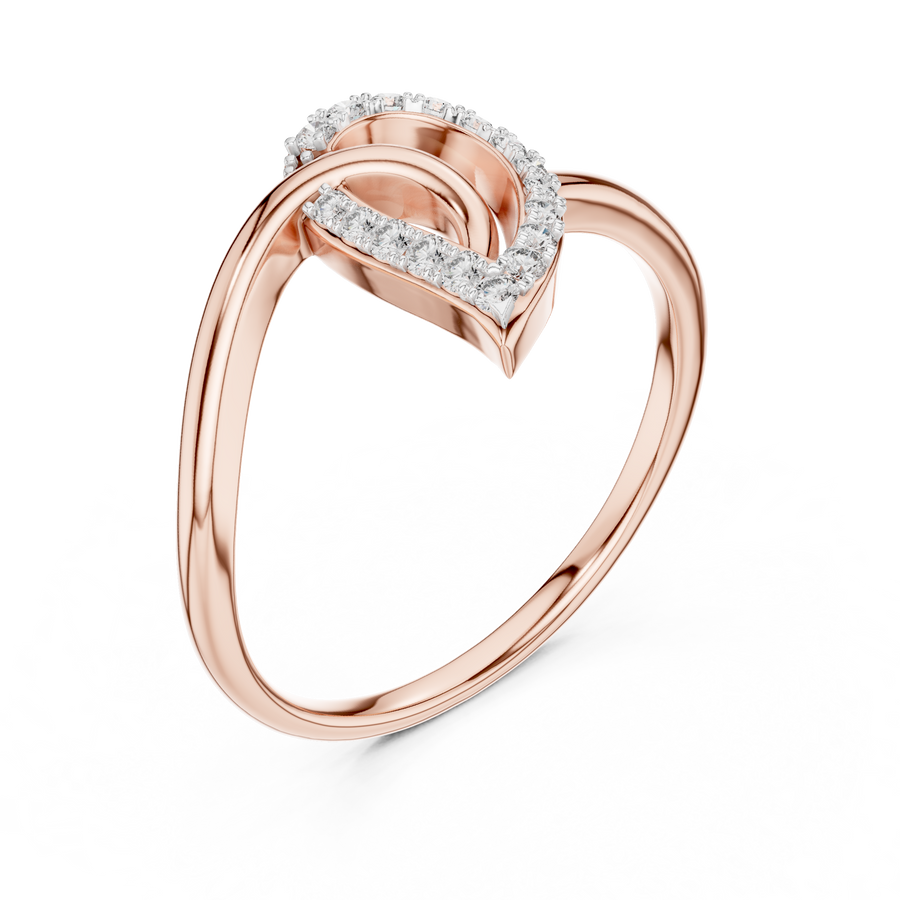 Elowen Curved Diamond Ring