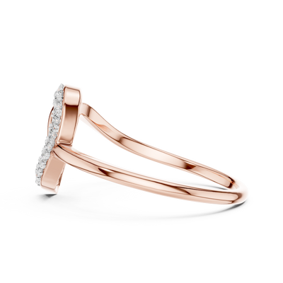 Elowen Curved Diamond Ring