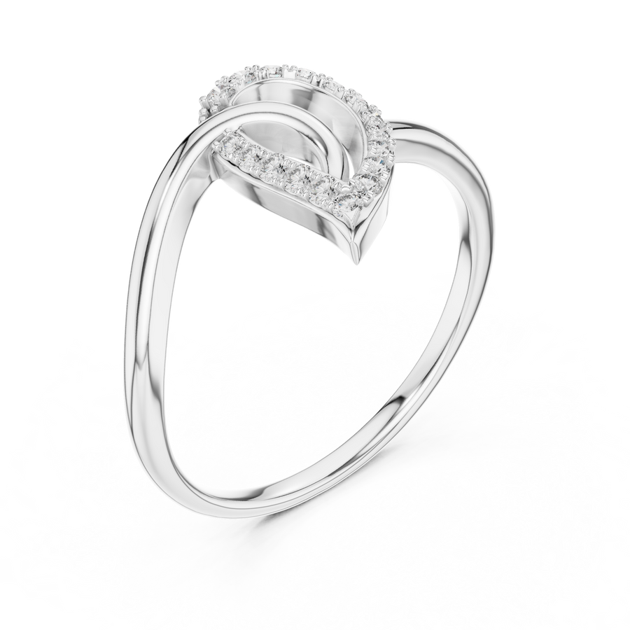 Elowen Curved Diamond Ring