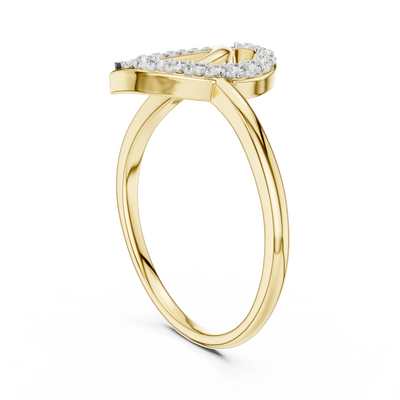Elowen Curved Diamond Ring