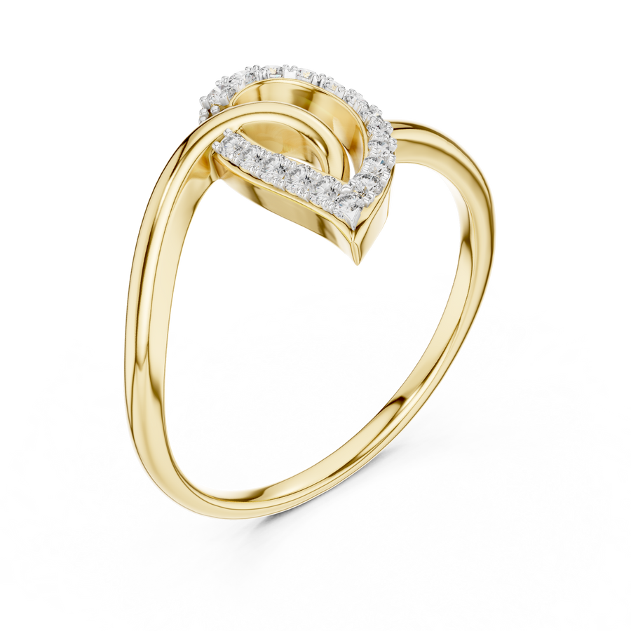 Elowen Curved Diamond Ring