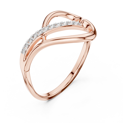 Seravelle Interwoven Diamond Ring