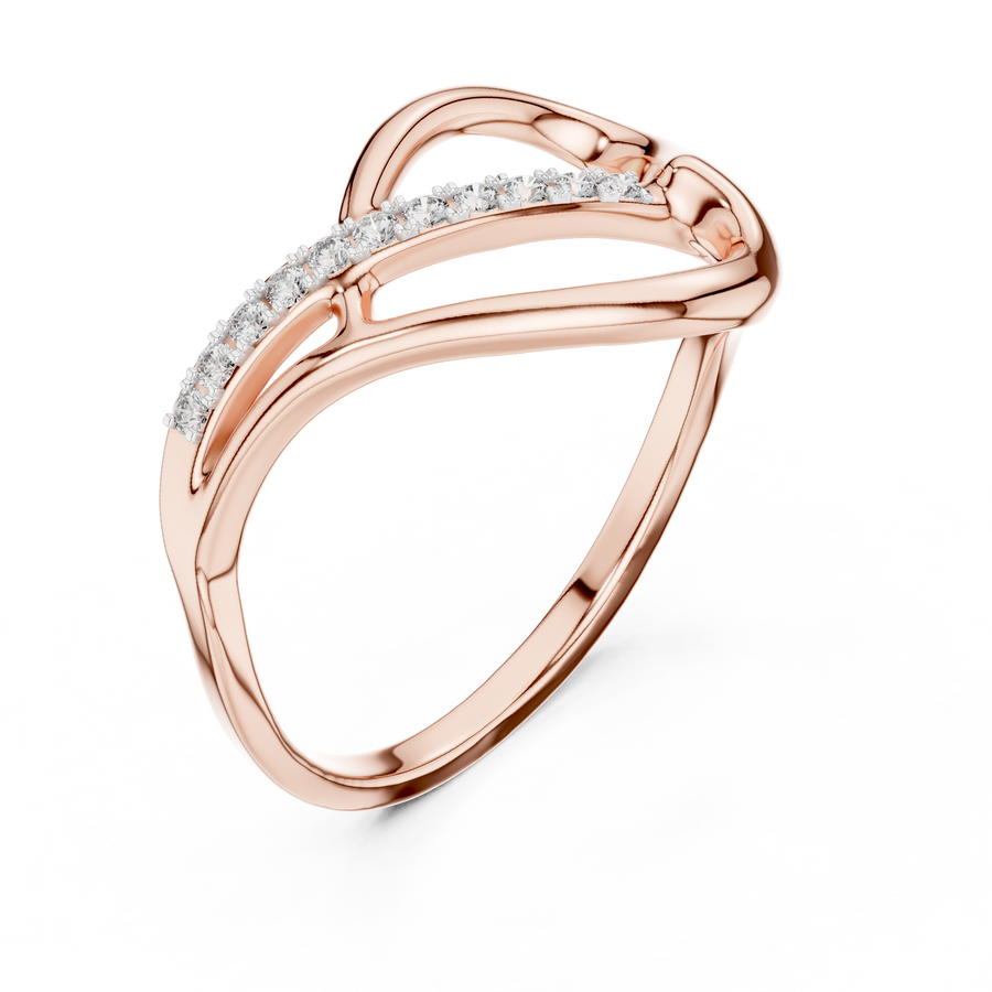 Seravelle Interwoven Diamond Ring