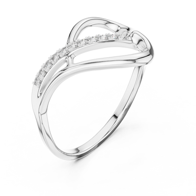 Seravelle Interwoven Diamond Ring