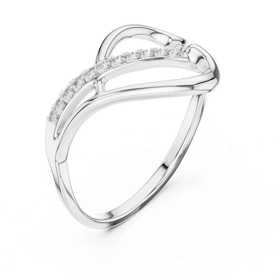 Seravelle Interwoven Diamond Ring