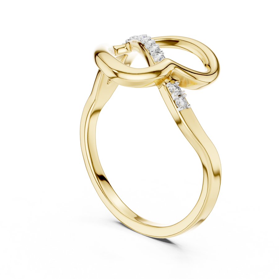 Seravelle Interwoven Diamond Ring