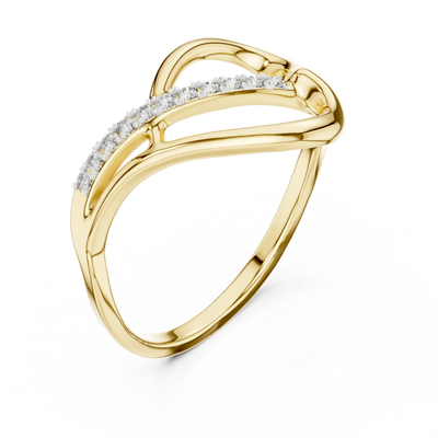 Seravelle Interwoven Diamond Ring