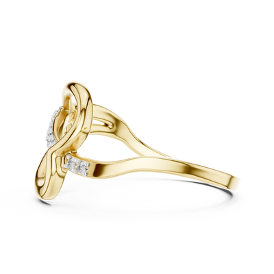 Seravelle Interwoven Diamond Ring
