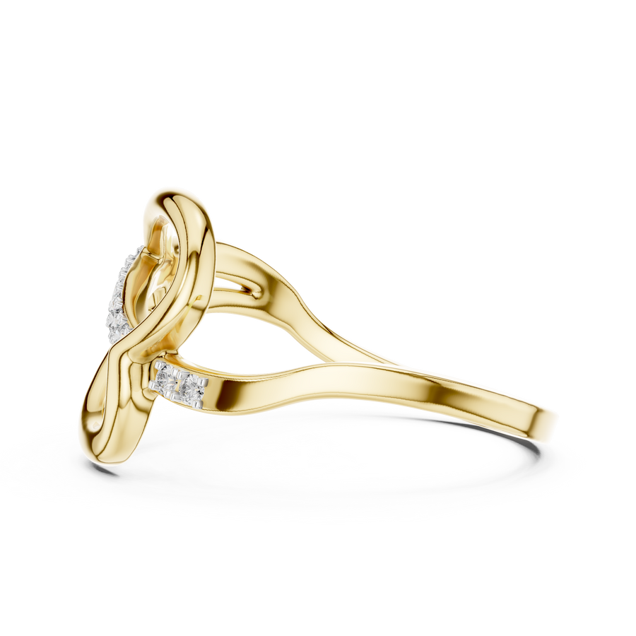 Seravelle Interwoven Diamond Ring