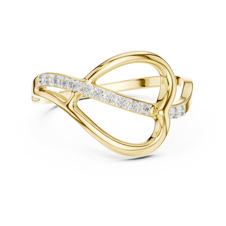 Seravelle Interwoven Diamond Ring