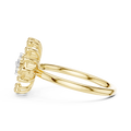 Marivelle Floral Halo Diamond Ring