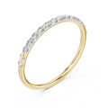 Lunelle Curved Pavé Diamond Ring