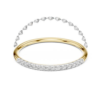 Lunelle Curved Pavé Diamond Ring