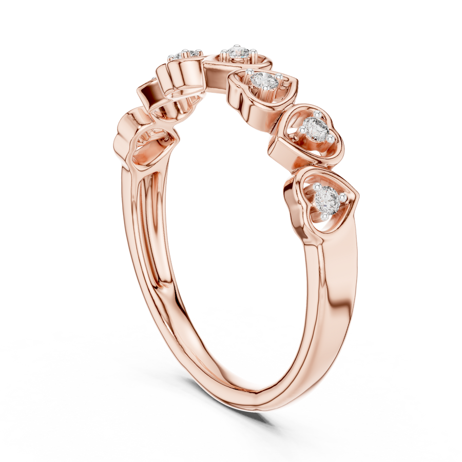 Valoria Heart Motif Diamond Ring