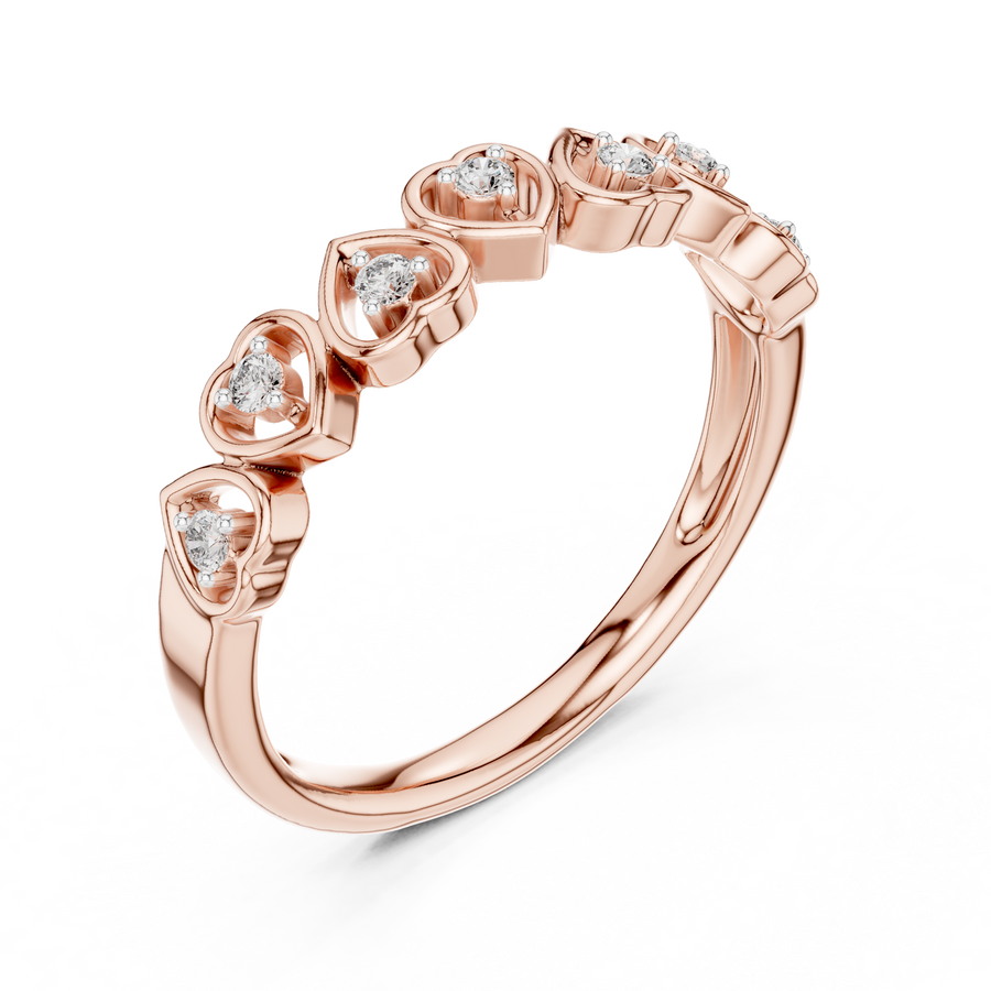 Valoria Heart Motif Diamond Ring