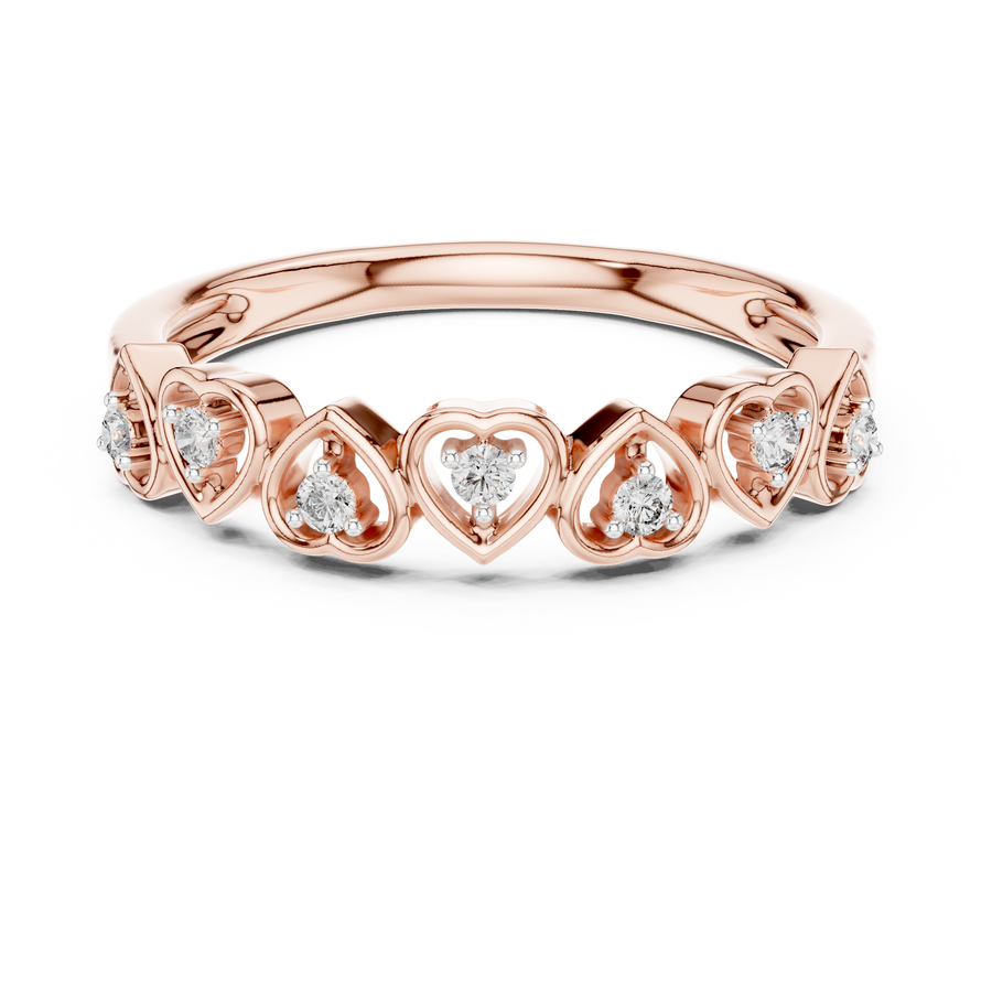 Valoria Heart Motif Diamond Ring