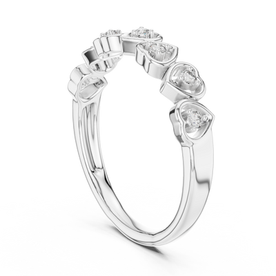 Valoria Heart Motif Diamond Ring