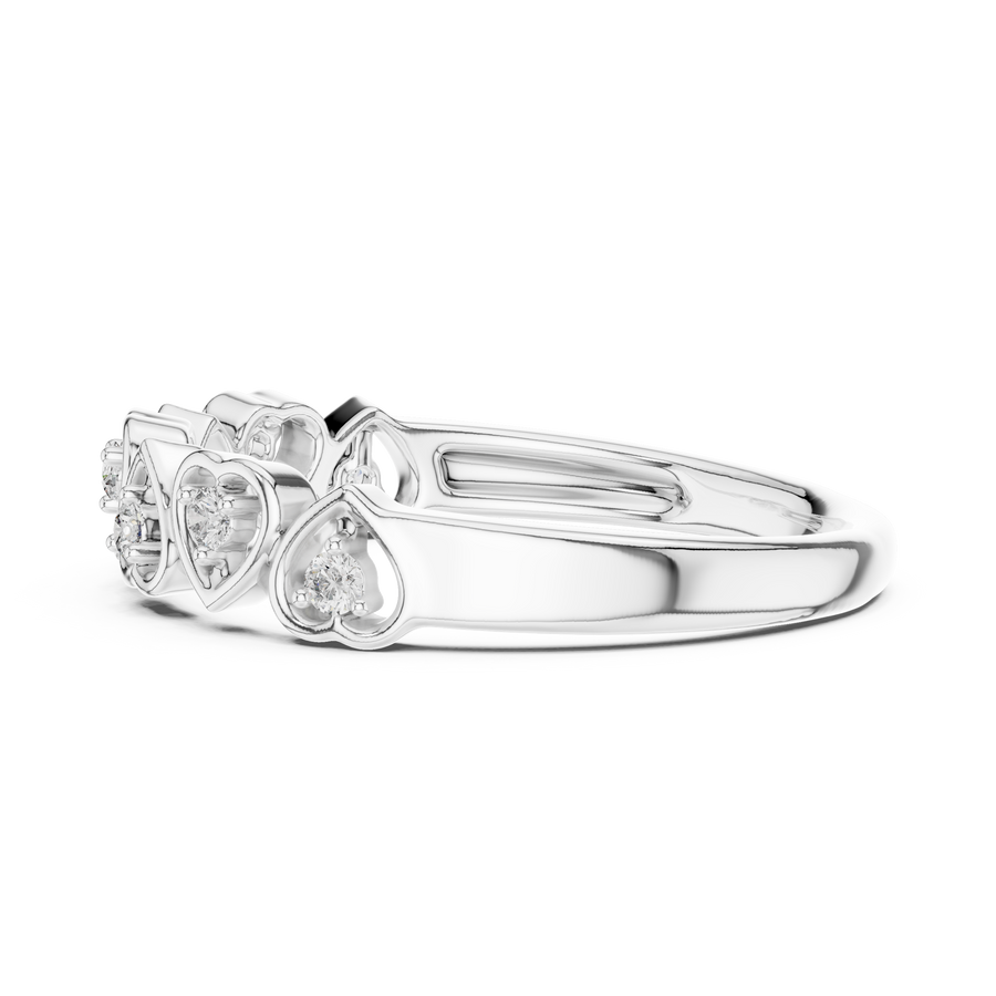 Valoria Heart Motif Diamond Ring