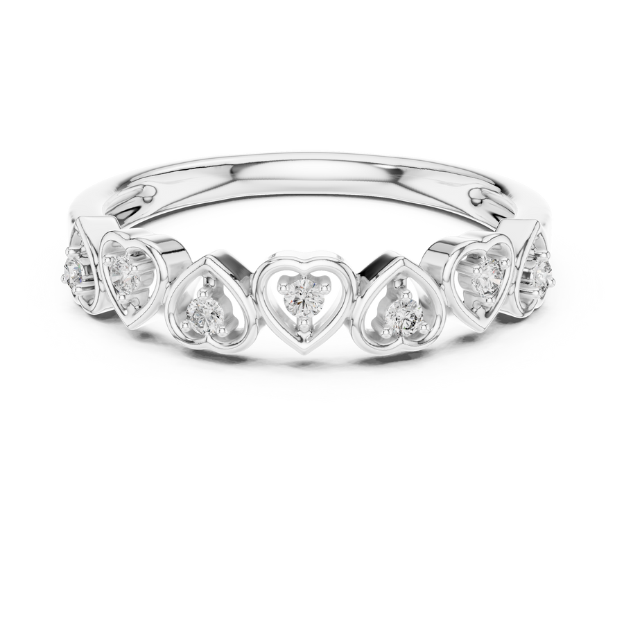 Valoria Heart Motif Diamond Ring