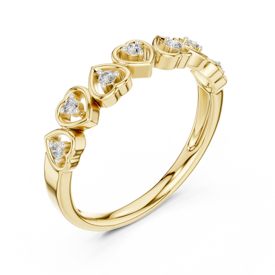 Valoria Heart Motif Diamond Ring