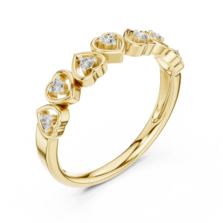 Valoria Heart Motif Diamond Ring