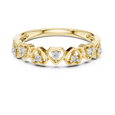 Valoria Heart Motif Diamond Ring