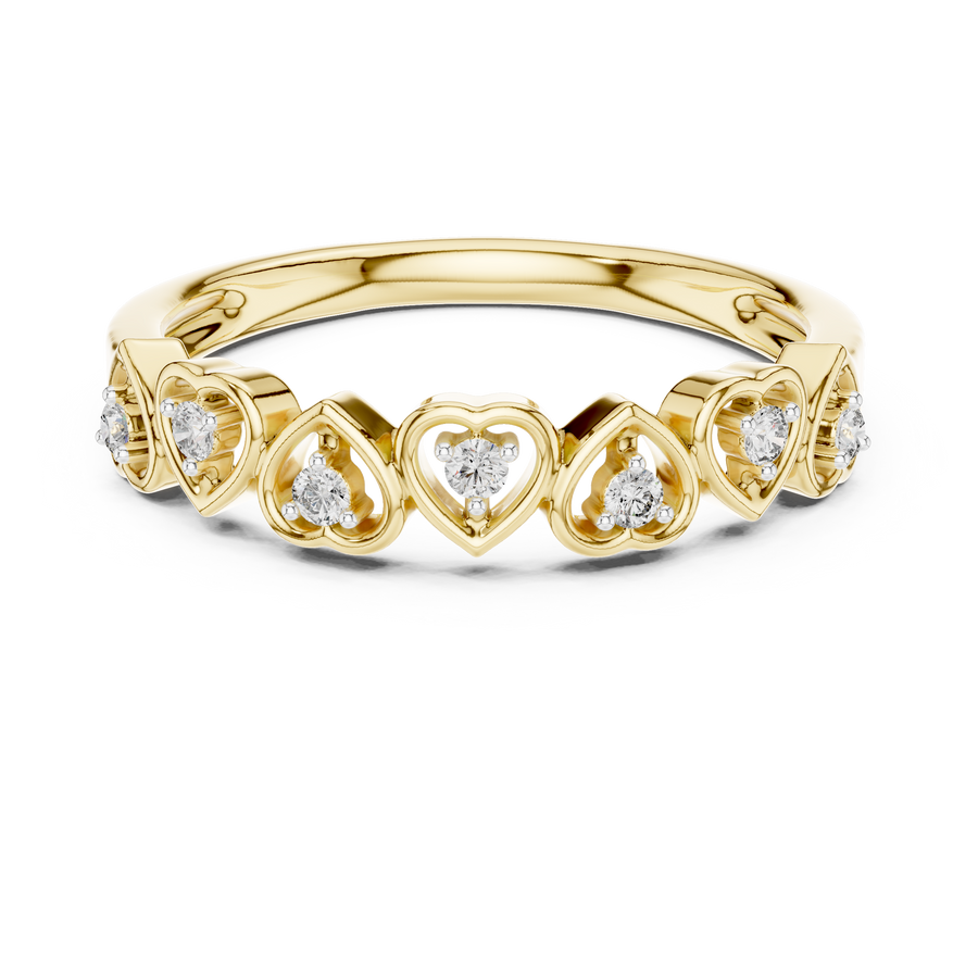 Valoria Heart Motif Diamond Ring