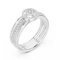 Celestienne Round Cluster Pavé  Diamond Ring