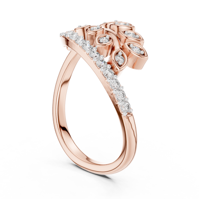 Virellienne Sculpted Pavé Diamond Ring