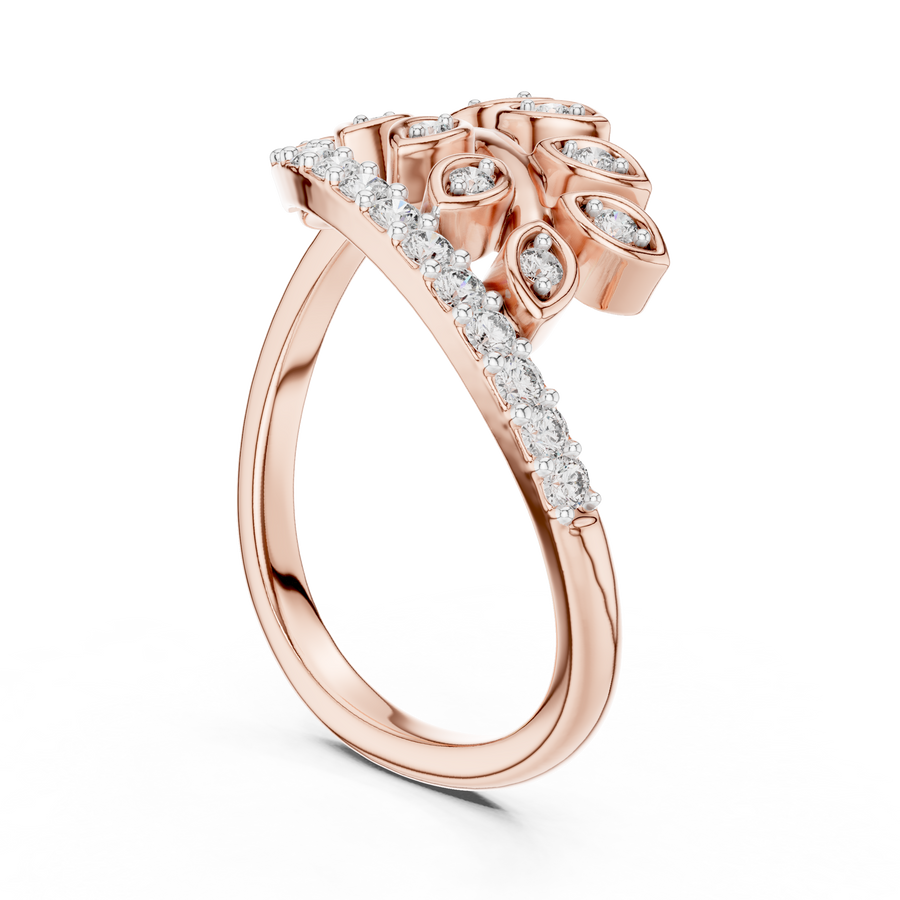 Virellienne Sculpted Pavé Diamond Ring