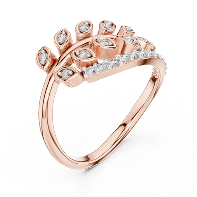 Virellienne Sculpted Pavé Diamond Ring