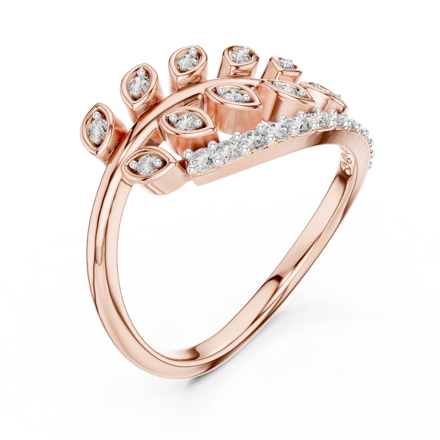 Virellienne Sculpted Pavé Diamond Ring
