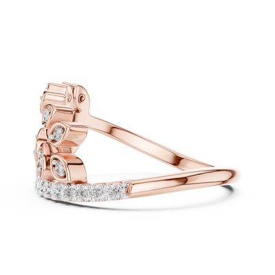 Virellienne Sculpted Pavé Diamond Ring
