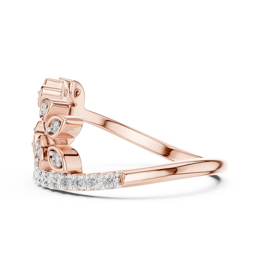 Virellienne Sculpted Pavé Diamond Ring