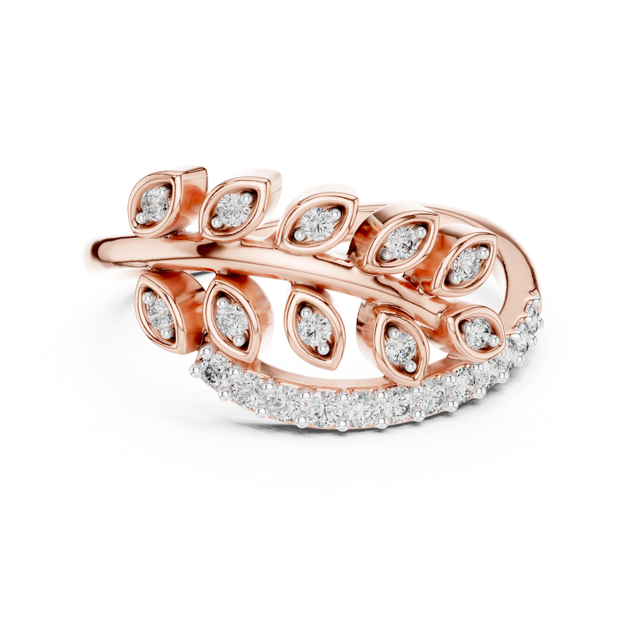 Virellienne Sculpted Pavé Diamond Ring