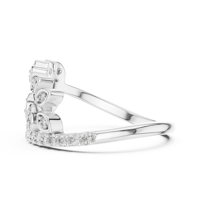 Virellienne Sculpted Pavé Diamond Ring