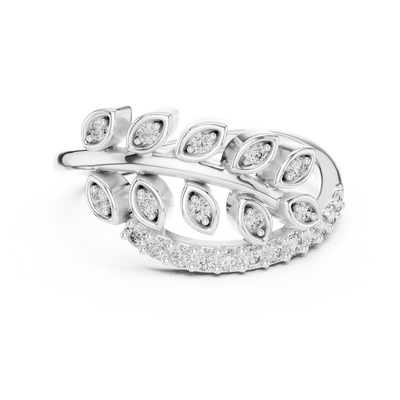 Virellienne Sculpted Pavé Diamond Ring