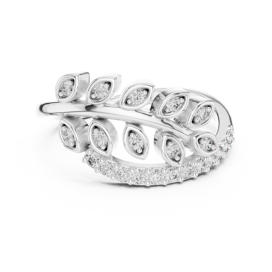 Virellienne Sculpted Pavé Diamond Ring