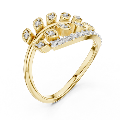 Virellienne Sculpted Pavé Diamond Ring
